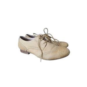 Miz Mooz Women’s Size 8 Harmony Leather Oxford Dress Shoes Beige